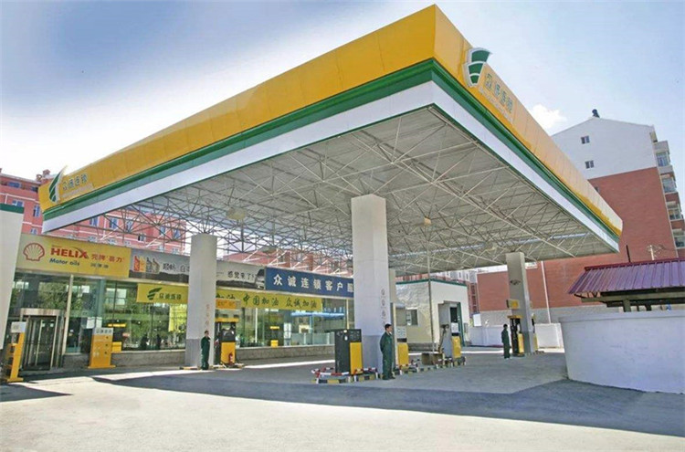 兴义加气站钢结构网架案例7